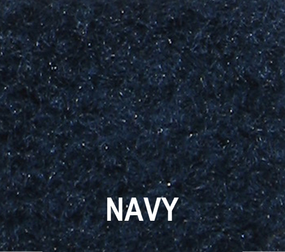 Close-up of navy blue marine-grade fender cover fabric showing non-abrasive knit texture.